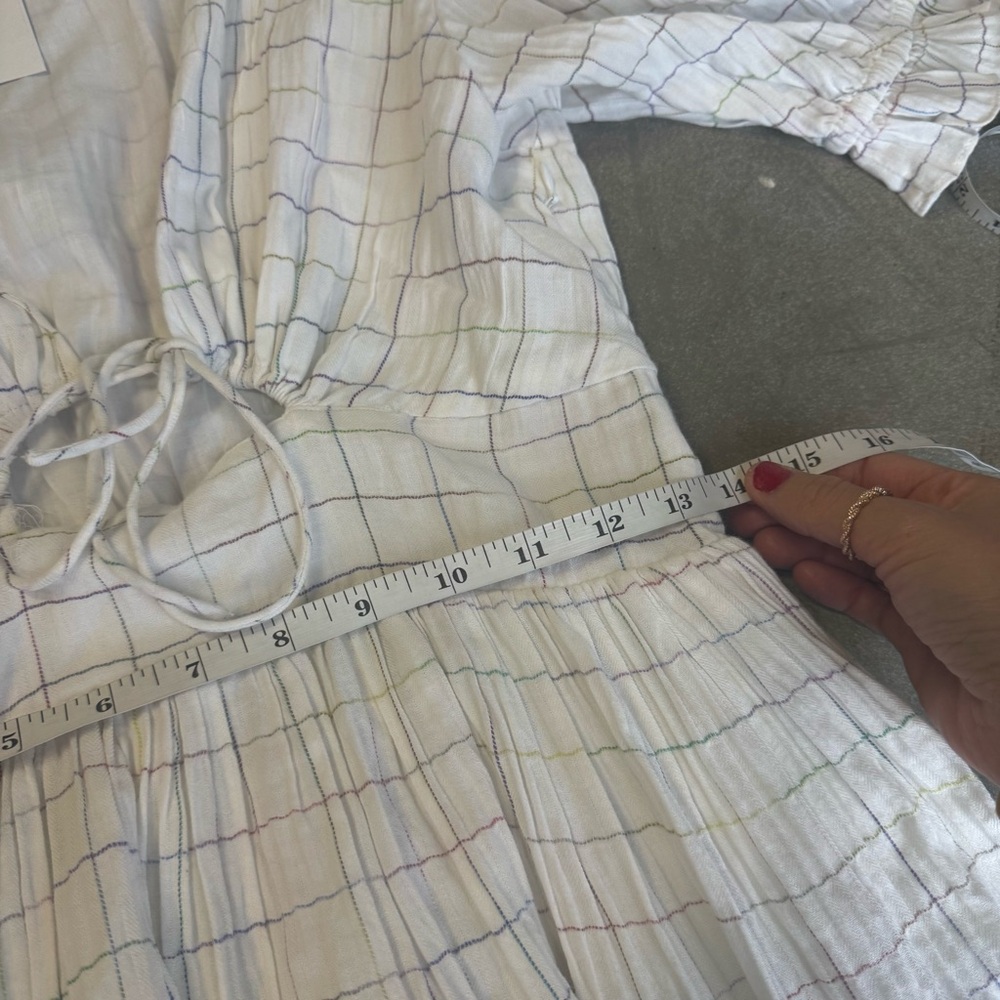 NWT Cleobella Della Mini Dress in Rainbow Check  - AS IS ** - Picture 13 of 14